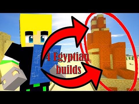 How to Build 4 Ancient Egyptian Builds in Minecraft