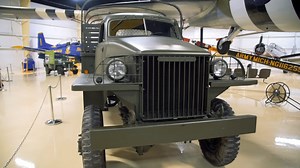 The Studebaker US6 was a workhorse of WW2, transporting troops and supplies over any type of terrain in any weather. Today we moved a US6, on loan from the Studebaker National Museum, into our WW2 area. Check it out on your next visit! | Air Zoo