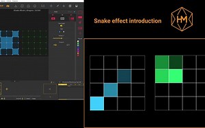 HeavyM 教程(中字)｜ Snake effect - Projection mapping tutorial 8