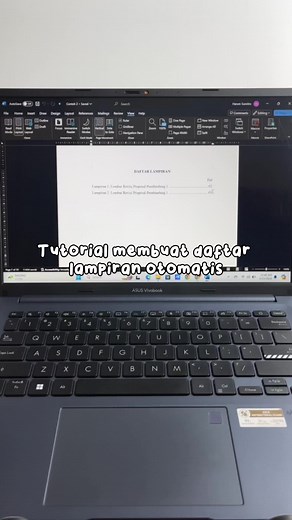 Tutorial Membuat Daftar Lampiran Otomatis di Word