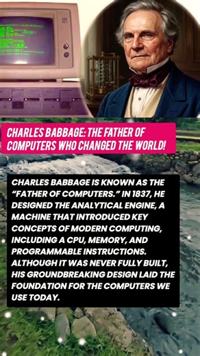The Father of Computers and His Revolutionary Invention #feedshorts