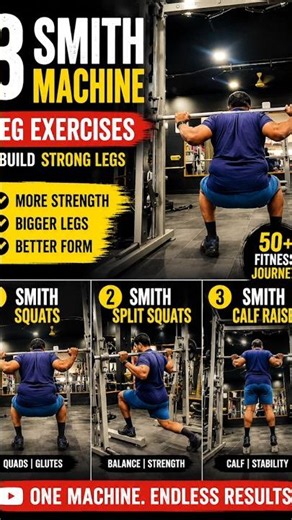 Leg Day Made Easy | 3 Best Smith Machine Exercises