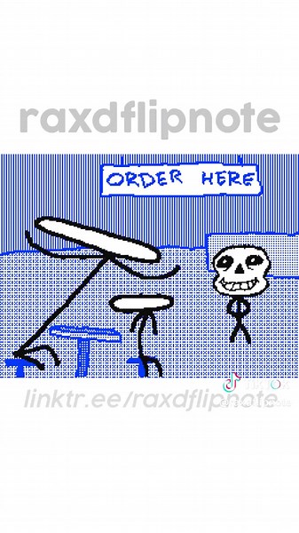 sans from undertale #animation #flipnote #3ds | Animations