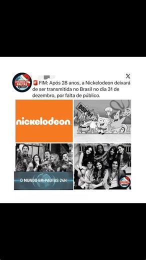 O Mundo em Pautas on Instagram: "A Paramount Global, agora sob controle da Skydance Media, anunciou o encerramento de todos os seus canais lineares no Brasil, incluindo Nickelodeon, MTV, Comedy Central, Nick Jr. e Paramount Channel, com desligamento marcado para 31 de dezembro de 2025. A decisão faz parte de uma estratégia de transformação digital, focada exclusivamente no streaming por meio do Paramount+ e da Pluto TV. A empresa aponta como principais motivos a queda no número de assinantes da