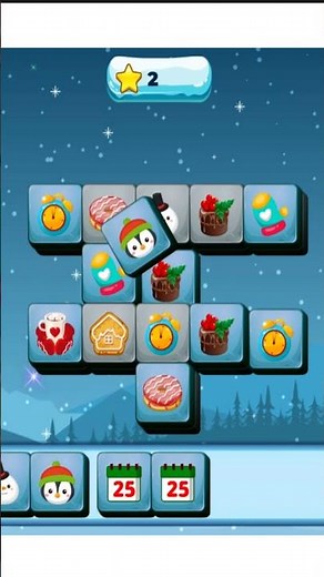 Xmas Mahjong Trio Solitaire LofGames com #shorts