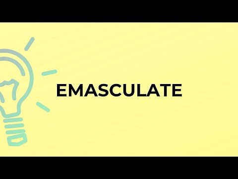 What is the meaning of the word EMASCULATE?