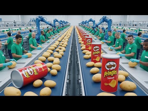 Inside the Pringles Factory 🇺🇸 From Raw Potatoes to Perfect Chips Full Process