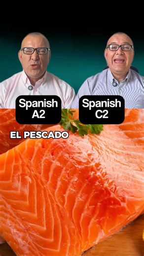 LuisFer | Learn Spanish on Instagram: "Spanish vocabulary: fish 🐟 Atún = tuna Salmón = salmon Trucha = trout Bacalao = cod Merluza = hake Lenguado = sole (a flat fish) Sardina = sardine 👉 Which fish word is hardest to remember? 👉 What level are you at? #ProfeFer #LearnSpanish #SpanishA2 #SpanishC2 #SpanishVocabulary #SpanishTips #FoodSpanish #FishVocabulary"
