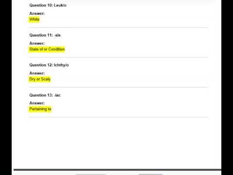 MEDICAL ROOT WORDS AND SUFFIXES WEEK 4 EXAM 2026 🏥📚🔥 Master Medical Terminology 💯✨