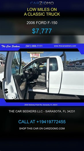 2006 Ford F-150 for sale in Sarasota, FL, 34231 | $7,777