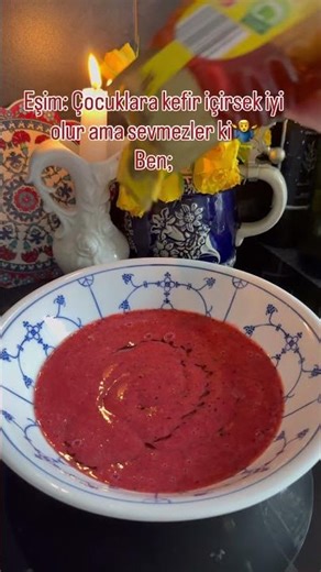 MEYVELİ KEFİR - KEFIR mit FRUCHTEN 🍓🫐🥝 #shorts #shortvideo #tarif #kefir #meyve #obst #honig #bal