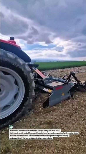 Heavy-Duty Tractor Plowing Power 🚜🌾 #FarmingTech #AgriMachinery #TractorLife