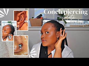 conch piercing 1-month update, keloids, uncomfortable nights, piercing pains, cleaning, etc