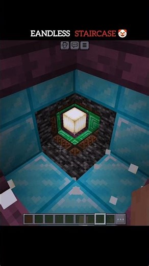 Endless staircase loop 🤣 (Minecraft) #minecraft #gaming