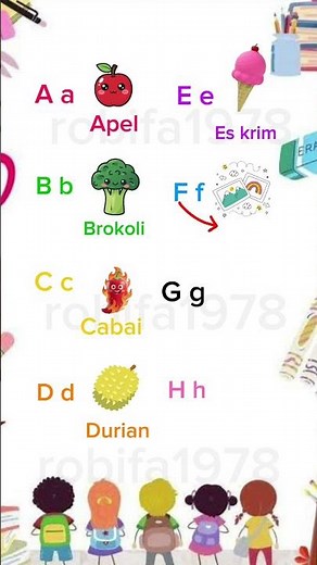 belajar huruf alfabet Aa-Hh #shorts