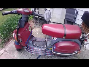200cc two stroke vespa P200e, 1980.Lets go for a ride, PX200 #1.