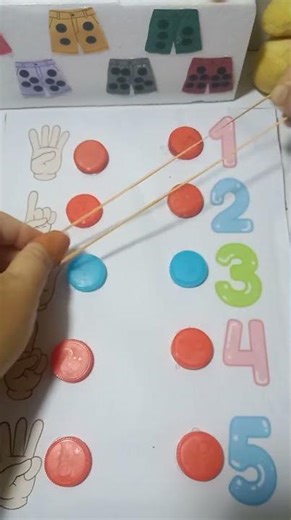 Learning numbers can be fun and hands-on #diy