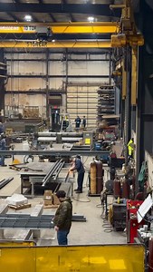 A quick look inside of our Structural bay on this beautiful Wednesday. #swfindustrial #manufacturing #fabrication #metalfab | SWF Industrial Inc.