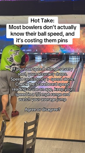 Most bowlers are guessing their ball speed and it’s killing consistency. Track your speed for one session and see the difference. #bowlingtips #bowlingcoach #beginnersbowling #howtobowlbetter #bowlingtraining | T1M B. Bowling