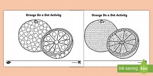 Orange Do a Dot Activity