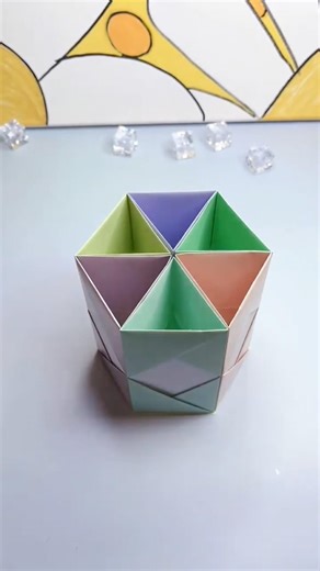 ✨ “DIY Origami Organizer Box | Easy Paper Craft Tutorial