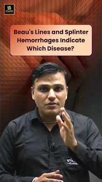 What Do Beau's Lines & Splinter Hemorrhages Indicate? 🤔 #nursingexam2026 #shailendrasir