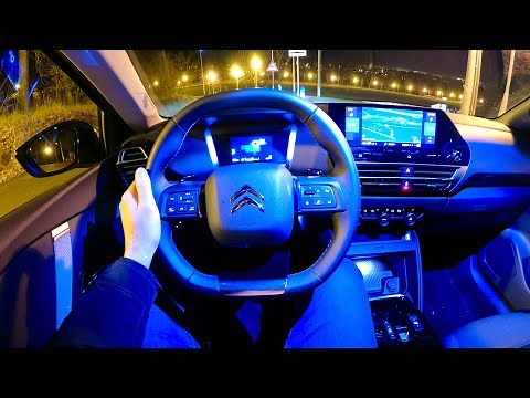 New Citroen C4 2021 - NIGHT POV test drive & REVIEW (Shine, 130 HP PureTech EAT8)