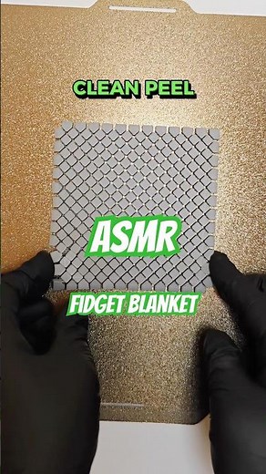 The Ultimate Fidget Blanket: Build Plate Peel ASMR 🤤 #satisfying #3dprinting #bambulab