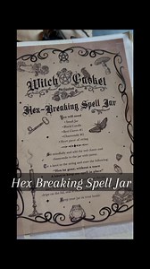 Hex Breaking Spell Jar . This kit came from Witch Casket 🖤✨ | Grimoire of a Witch