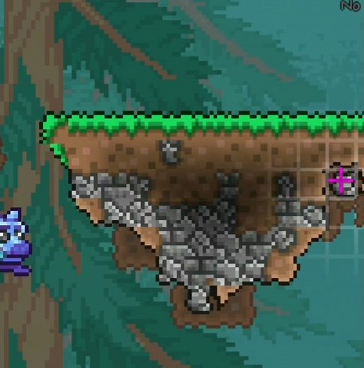 Small Sky island BuildingTips in Terraria #terraria#buildingtips