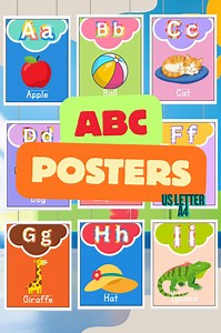Alphabet Poster Classroom A–Z | ABC Posters Classroom Decor | Printable Alphabet Posters - Etsy