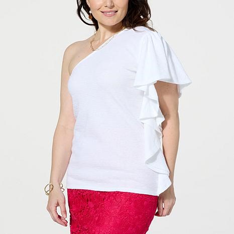 C Wonder One Shoulder Top | HSN