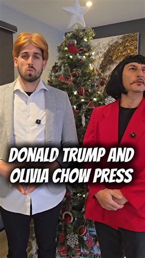 patrick on Instagram: "Donald Trump and Olivia Chow Press Conference 🤣🤣 #usatrump #mayoroftoronto #canada #usa #refugees"