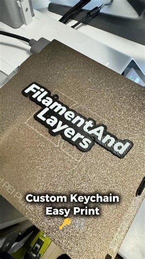 Making a keychain is easy and fast 🔑⛓️ #bambulab #3dprinting #makerworld #a1mini