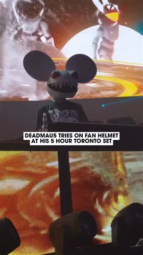 EDM.com | @deadmau5 put on this fan made helmet at his 5+ hr set on boxing day in Toronto 🐭🔥 📍: @rebeltoronto 🎥: @peterdimov / @dimovmedia Helmet... | Instagram