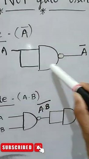 NOT AND and OR gate using NAND gate. (How to get Basic logic gate using Universal gate )