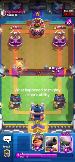 Mighty Miner's Ability Changes in Clash Royale