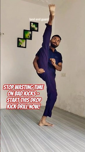 How to Do a Powerful Drop Kick | Taekwondo Tutorial for Beginners #shorts