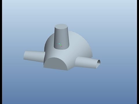 Pro e Basic surfacing (merge and fill tool) with blend tutorial