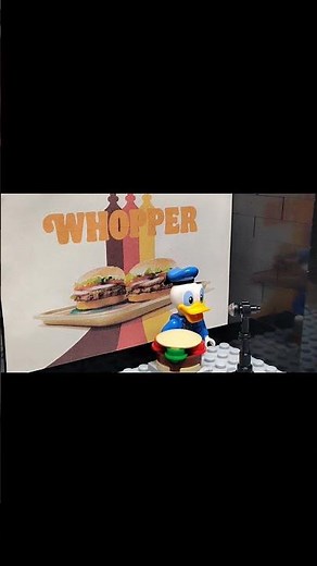 Donald Duck sings Whopper Whopper Burger King commercial