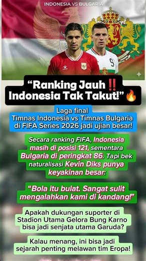 “Diremehkan Ranking FIFA? Kevin Diks: Indonesia Bisa Kejutkan Bulgaria!”🔥🇮🇩 #timnasday #viral