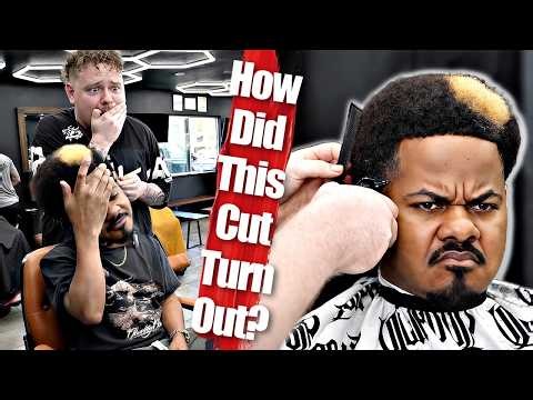 CAN BELIEVE I TRUSTED A WHITE GUY TO CUT MY HAIR.......😨