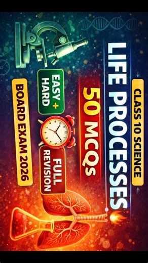 Life Processes MCQ | Class 10 Science #shorts #class10 #study #sciencemcq #lifeprocesses