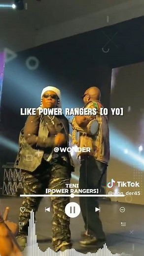 Teni - Power Rangers Lyrics Video