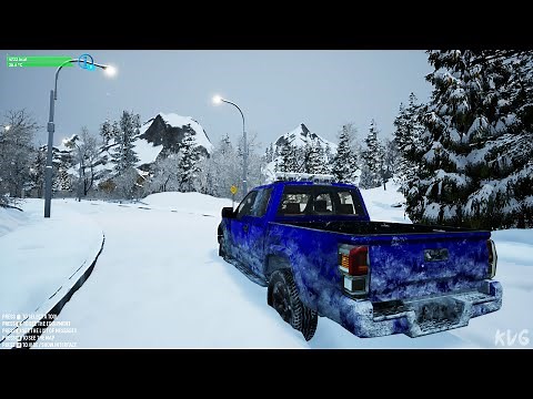Snow Plowing Simulator Gameplay (PC UHD) [4K60FPS]