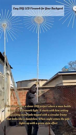 Easy DIY LED Firework for Your Backyard