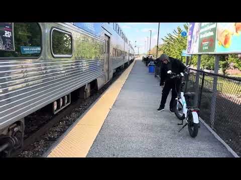 METRA Locomotive Engineer WAYNE LUMKINS, Train 105 to Antioch, Western Ave., CHICAGO, IL, 10/23/2025