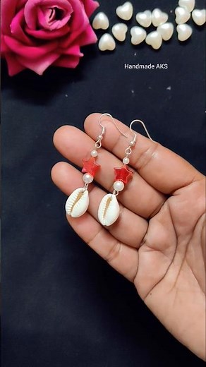 Craft Your Own Cowrie Shell Earrings: A DIY Project😱❤️