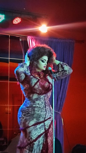 My performance of @ladygaga ‘s version of Nancy Sinatra’s ‘Bang Bang’ for last night’s GRAND OPENING of Eclipse Theatre and Lounge; the Rogue Valley’s first and only Queer Cabaret Theatre ❤️ Thank you to everyone who came out and shared in so much Queer Joy and Community, I love you, and thank you:) Video by @lauran.mathews with assistance from @polly.anna.pussee ❤️❤️❤️ _____________________________________________ #drag #dragqueen #ladygaga #nancysinatra #bangbang | Cabaret Risqué