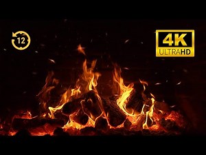 🔥 Fireplace NO ADS (Mid-roll). No AI Cozy Fireplace 4K Ultra HD 🪵 Cozy Crackling Fireplace 24/7 Live